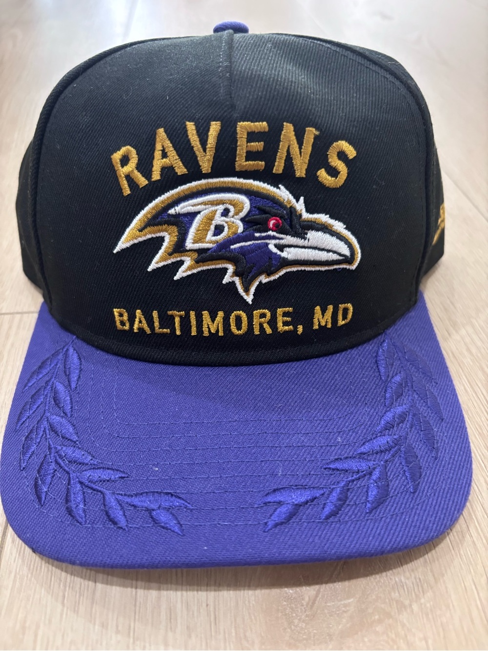 Men's New Era Baltimore Ravens 2025 NFL Draft A-Frame 9FIFTY Snapback Hat
